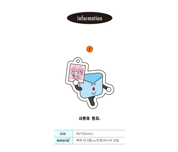 [HAND IN GLOVE] Happy Message Key Holder