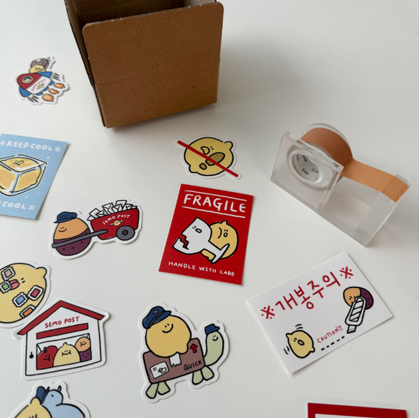 [second morning] SEMO Post Tin Case Sticker Pack (20ea)