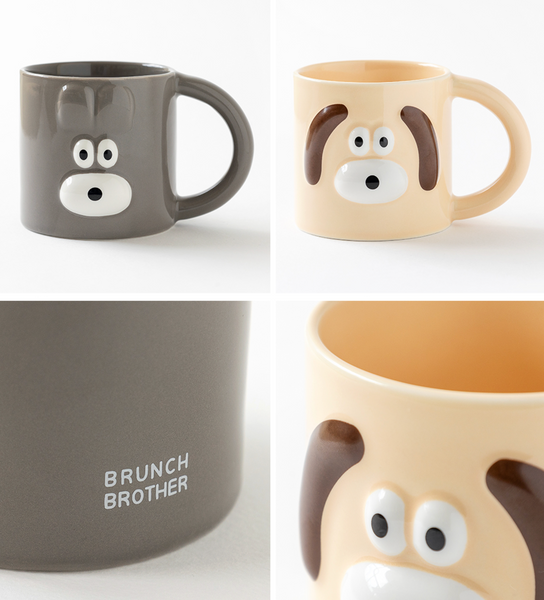 [Brunch Brother] Bunny & Puppy Mug Cup 350ml