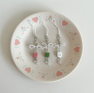 [flo.d studio] Mini Ribbon Beads Keyring
