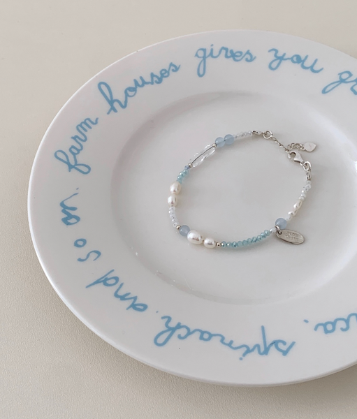 [SOYE PI-NE] Water Pearl Silver Bracelet