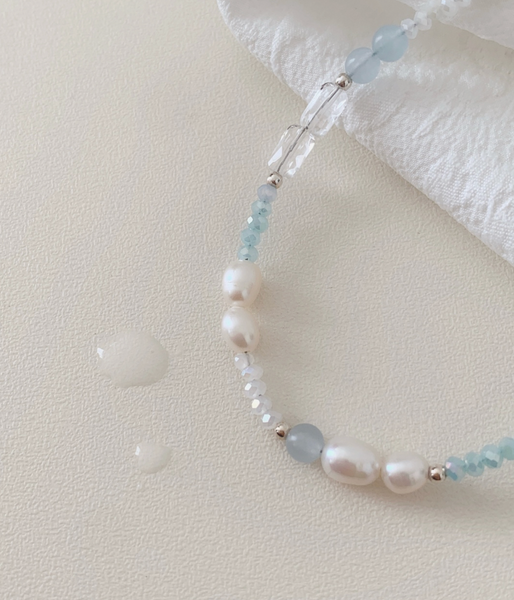 [SOYE PI-NE] Water Pearl Silver Bracelet