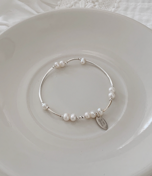 [SOYE PI-NE] Freshwater Pearl Silver Bracelet