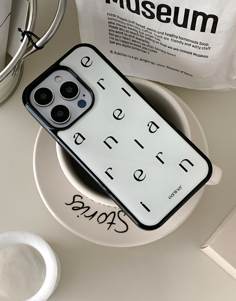[earliner] White Epoxy Bumper Iphone Case
