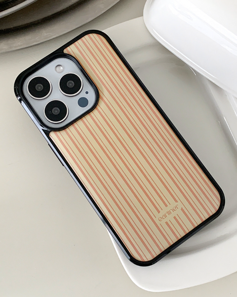 [earliner] Butter Stripe Bumper Iphone Case