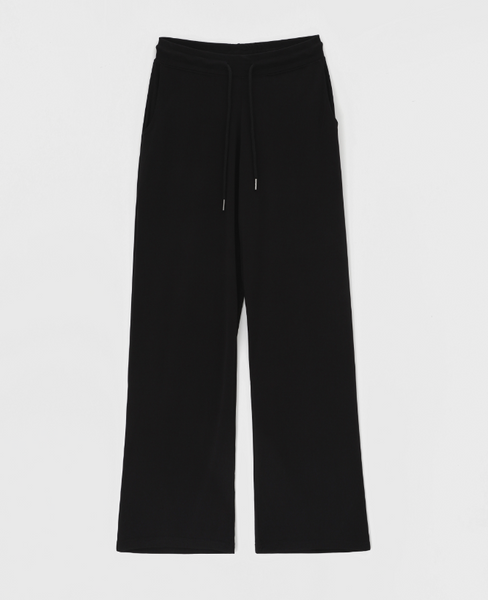 [BLACK UP] [MADE] Cool Texture Summer Wide Banding Pants