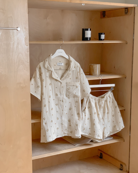 [Juuneedu] Melrose Cotton Short Sleeve Pyjama Set