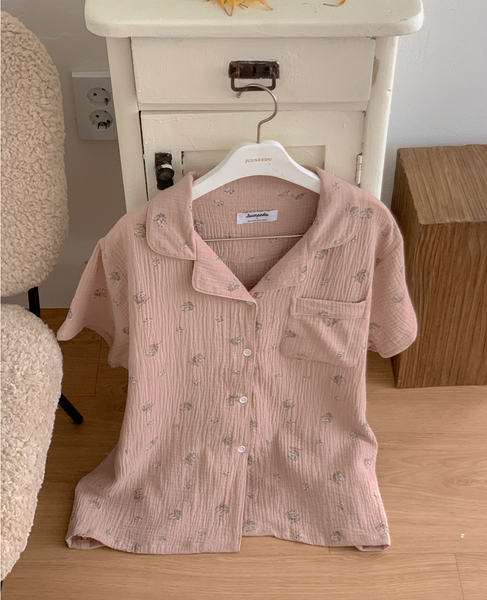 [Juuneedu] Melrose Cotton Short Sleeve Pyjama Set