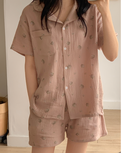 [Juuneedu] Melrose Cotton Short Sleeve Pyjama Set