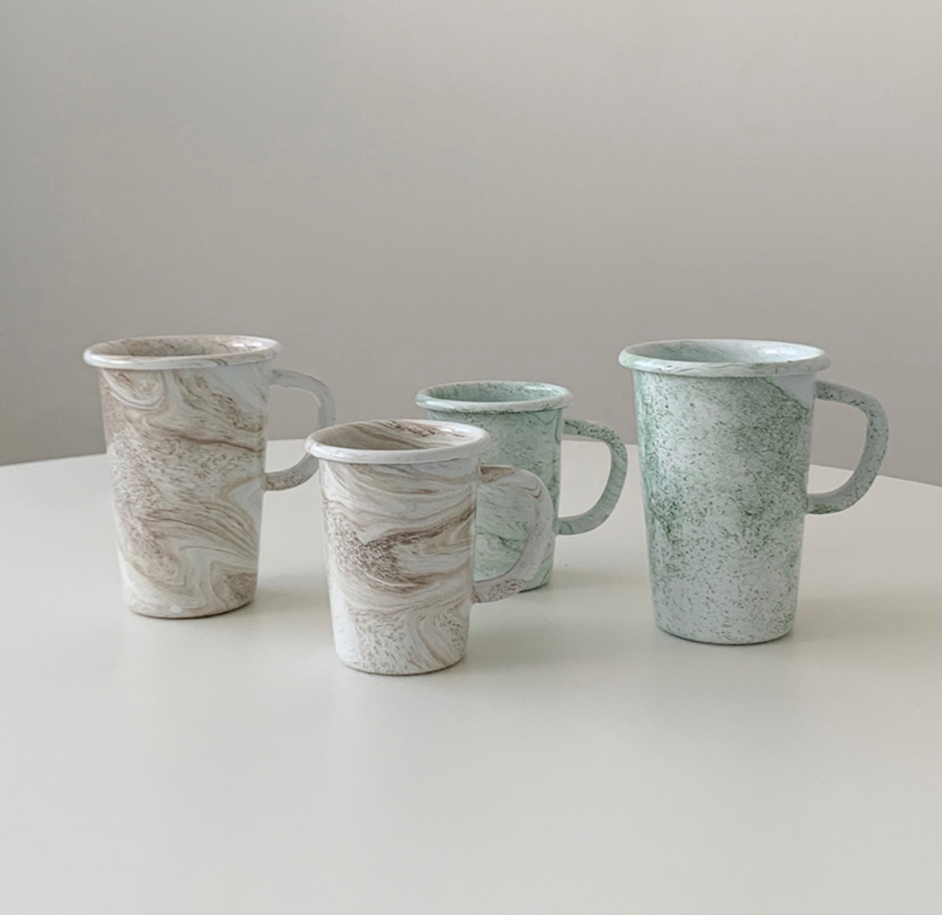 [SINON SHOP] Eding Marble Handle Cup 265ml/ 450ml