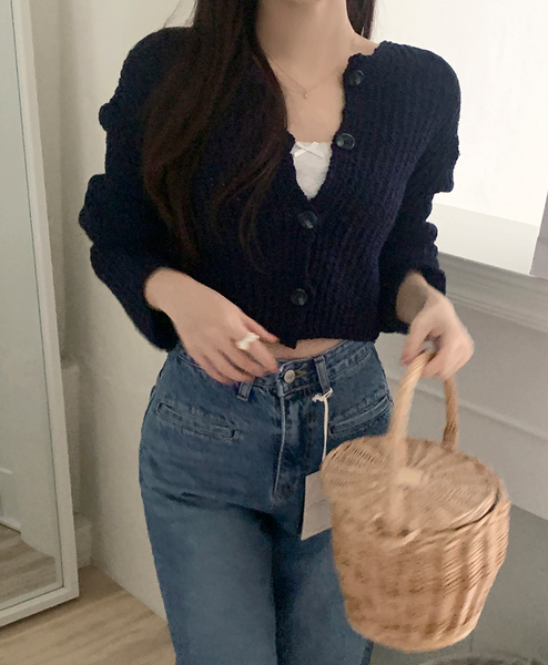 [GIRLS RECIPE] Slit Pocket Long Wide Denim Pants