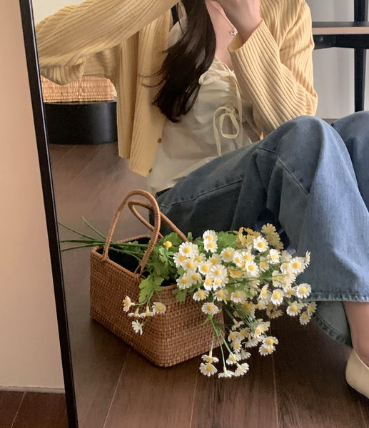 [GIRLS RECIPE] Mild Wide Denim Pants