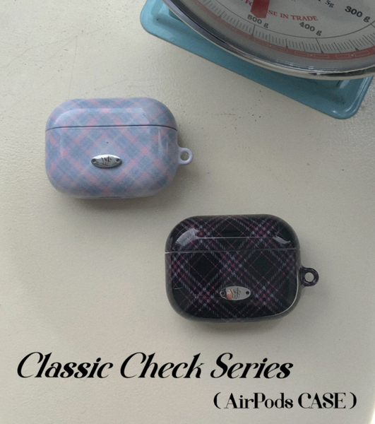 [WATERJEAN] Classic Check Airpods Case