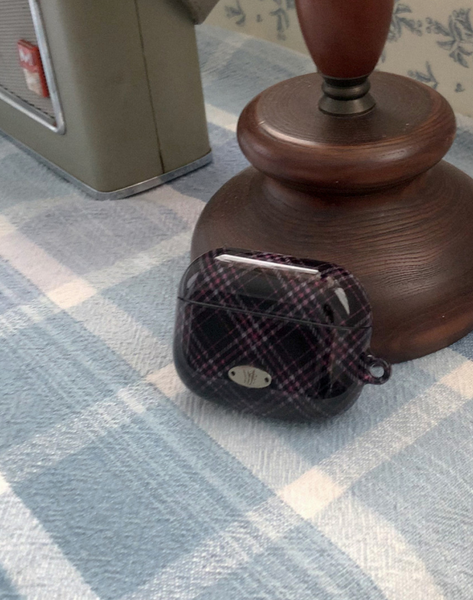 [WATERJEAN] Classic Check Airpods Case