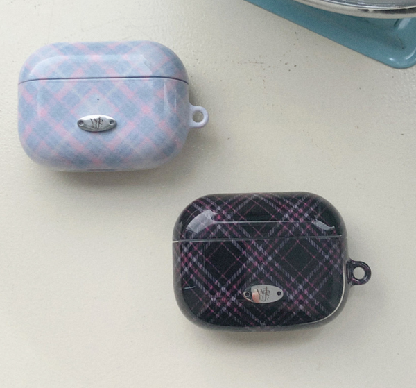 [WATERJEAN] Classic Check Airpods Case