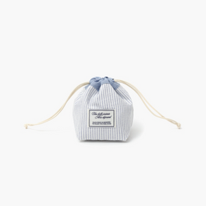 [depound] Stripe Drawstring Pouch (Skyblue)