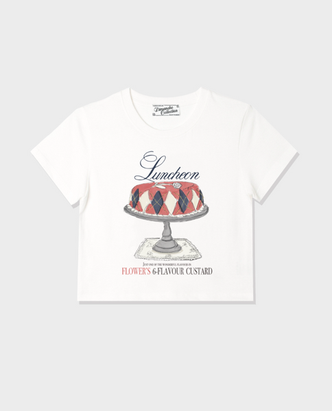 [Dimanche] ARGYLE CAKE CROP T-SHIRT