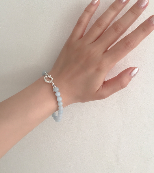 [moat] Aqua Rose Bracelet (silver925)