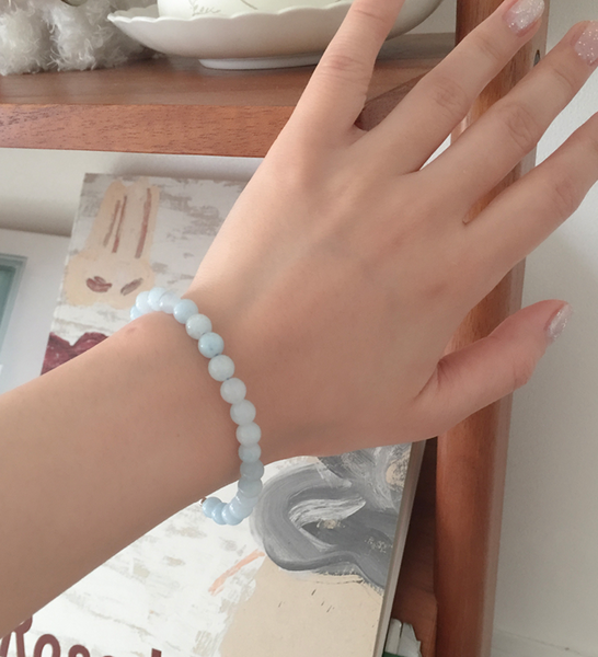 [moat] Aqua Rose Bracelet (silver925)