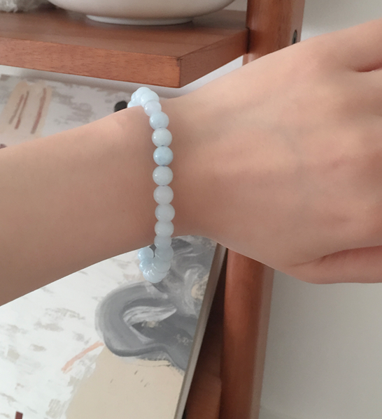 [moat] Aqua Rose Bracelet (silver925)