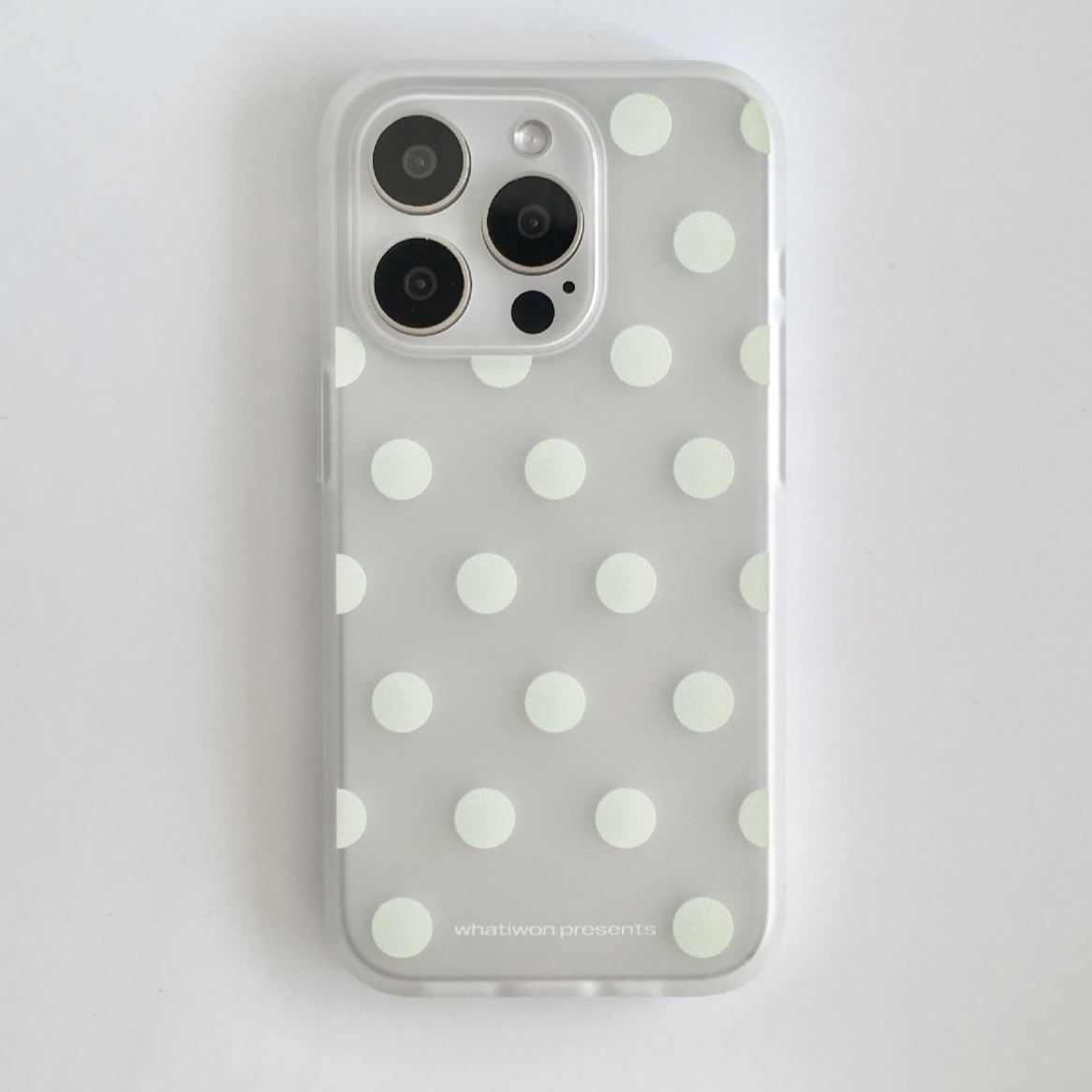 [whatiwon] Dots Ribbon Case