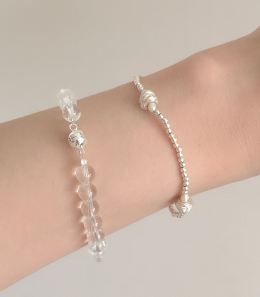 [moat] Lyn Pearl Bracelet (Silver925)