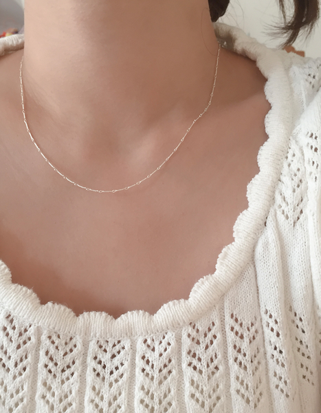 [moat] Rope Link Necklace (Silver925)