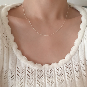 [moat] Rope Link Necklace (Silver925)