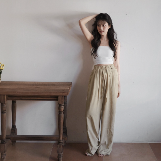 [SLOWAND] ONLY SLOW. Here Summer Pintuck Wide Pants