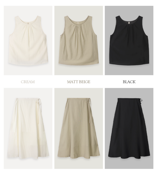 [SLOWAND] #SLOWMADE Neece Comportable Blouse / Skirt / Set Up