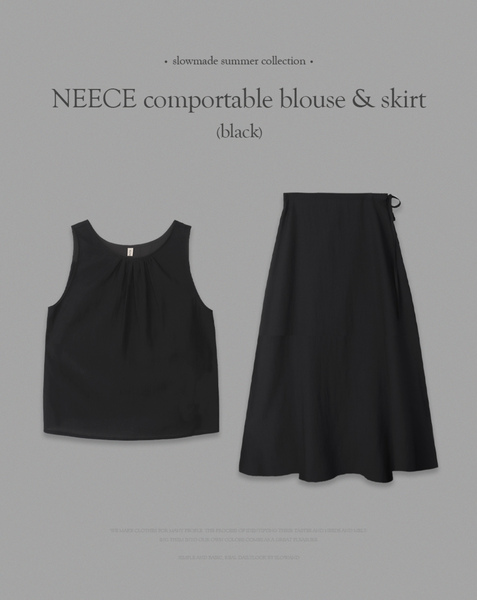 [SLOWAND] #SLOWMADE Neece Comportable Blouse / Skirt / Set Up