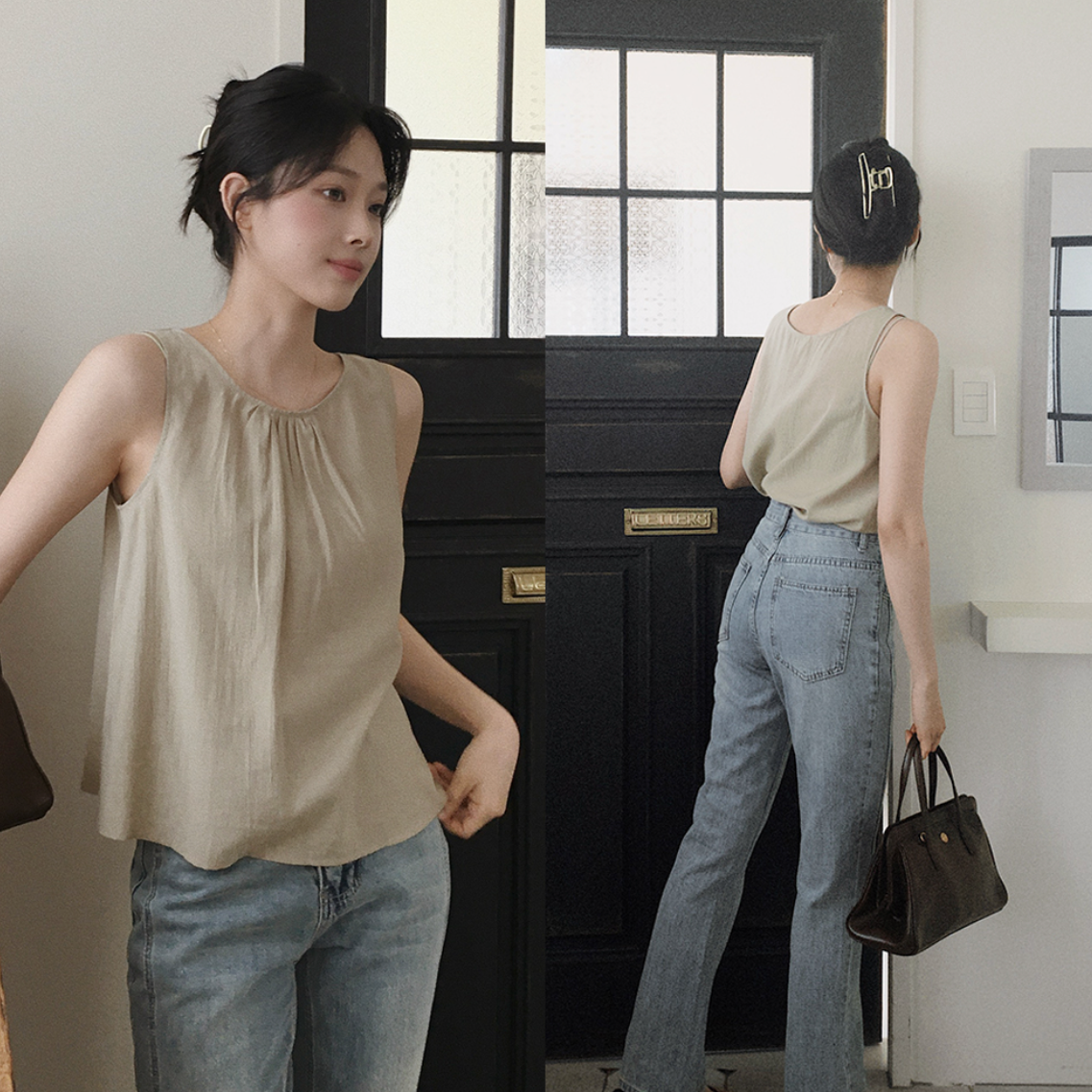 [SLOWAND] #SLOWMADE Neece Comportable Blouse / Skirt / Set Up