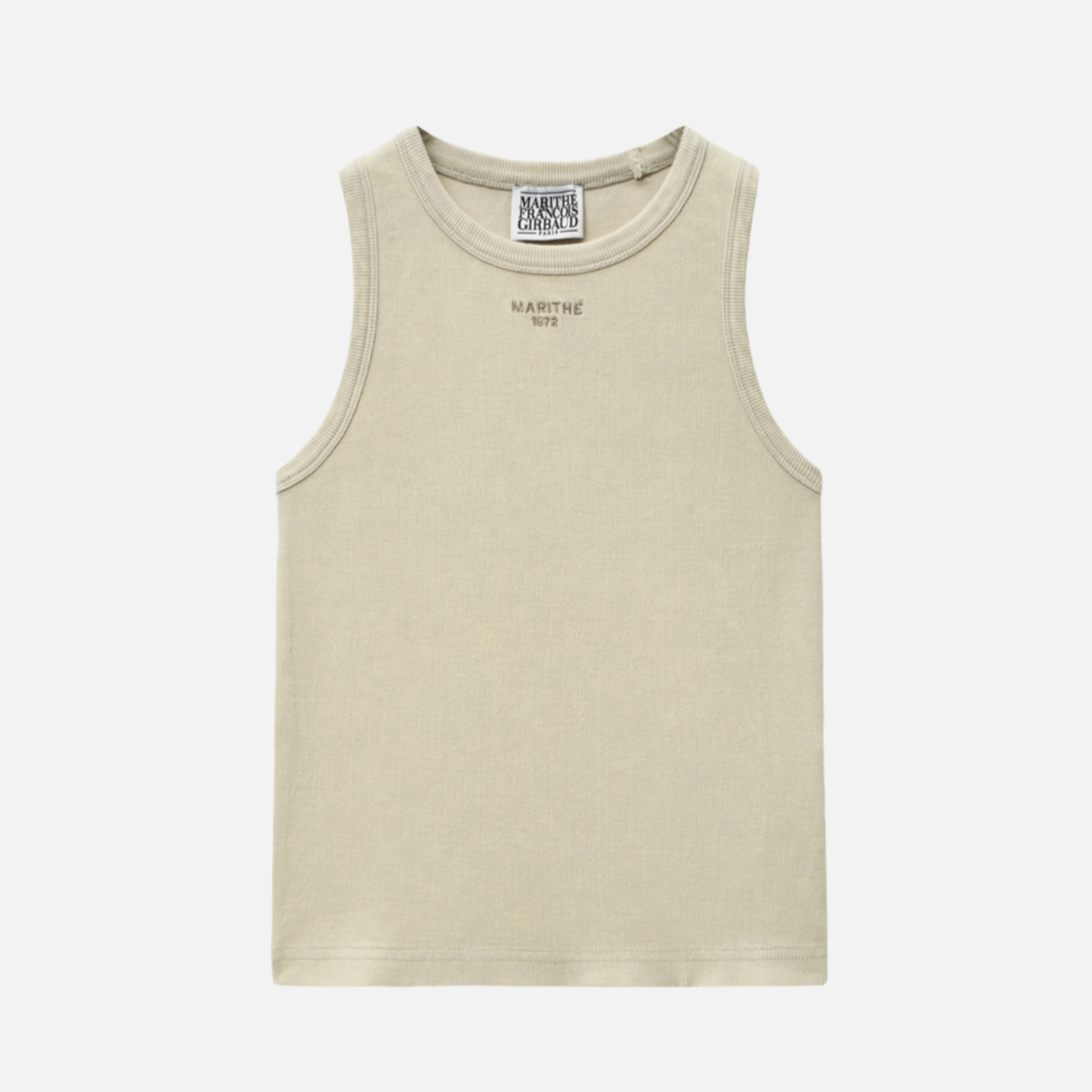 [MARITHÉ FRANÇOIS GIRBAUD] W VINTAGE DYEING CROP SLEEVELESS cream