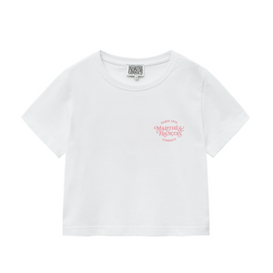 [MARITHÉ FRANÇOIS GIRBAUD] W AEROCOOL MELLOW CROP TEE white