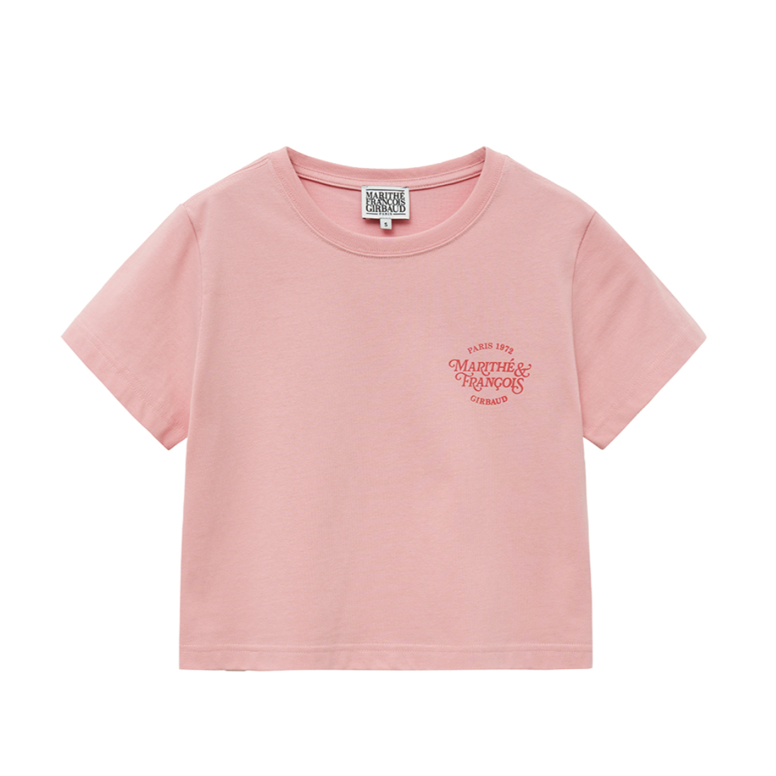 [MARITHÉ FRANÇOIS GIRBAUD] W AEROCOOL MELLOW CROP TEE pink