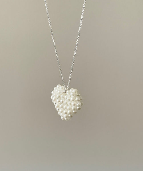 [DUNGEUREON] Love Some Pearl Heart Necklace