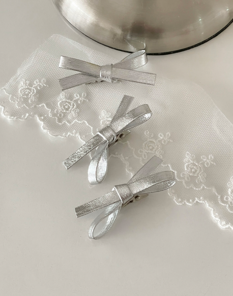 [DUNGEUREON] Silver Ballet Ribbon Hairpin (3ea Set)