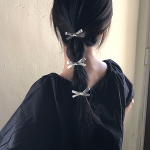 [DUNGEUREON] Silver Ballet Ribbon Hairpin (3ea Set)