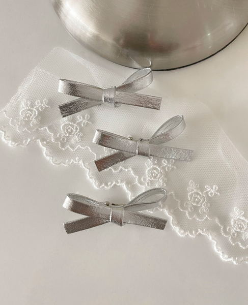 [DUNGEUREON] Silver Ballet Ribbon Hairpin (3ea Set)