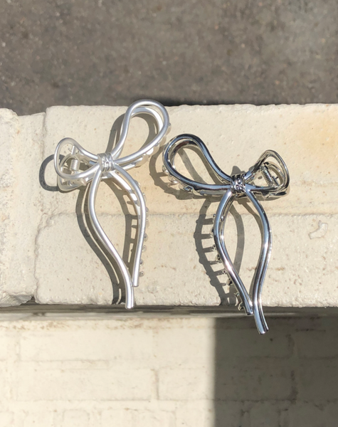 [DUNGEUREON] Silver Lara Ribbon Hair Tongs