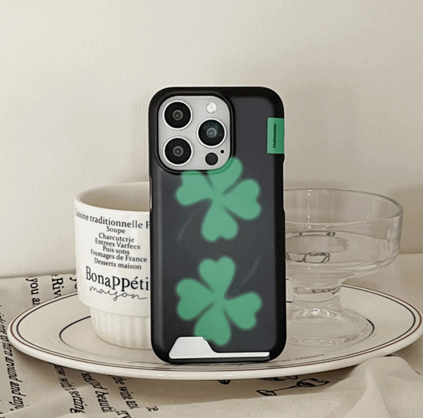 [Mademoment] Lucky Clover Design Phone Case