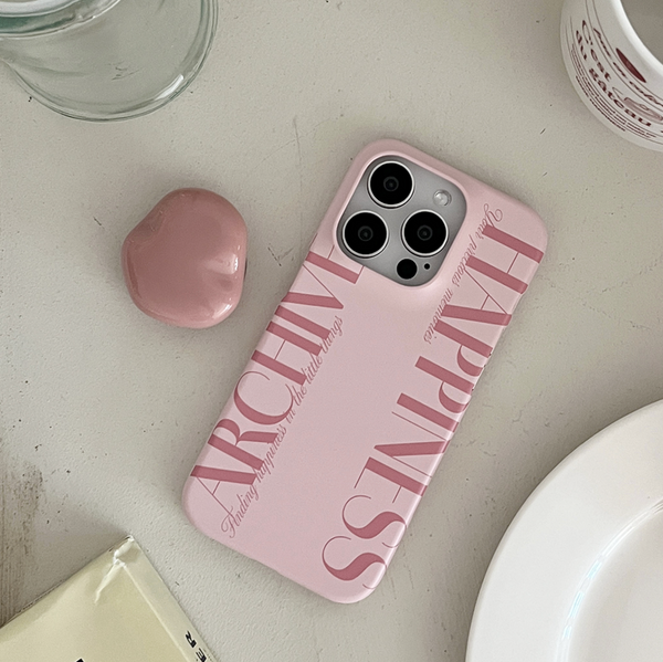 [Mademoment] Happiness Archive Pattern Design Phone Case