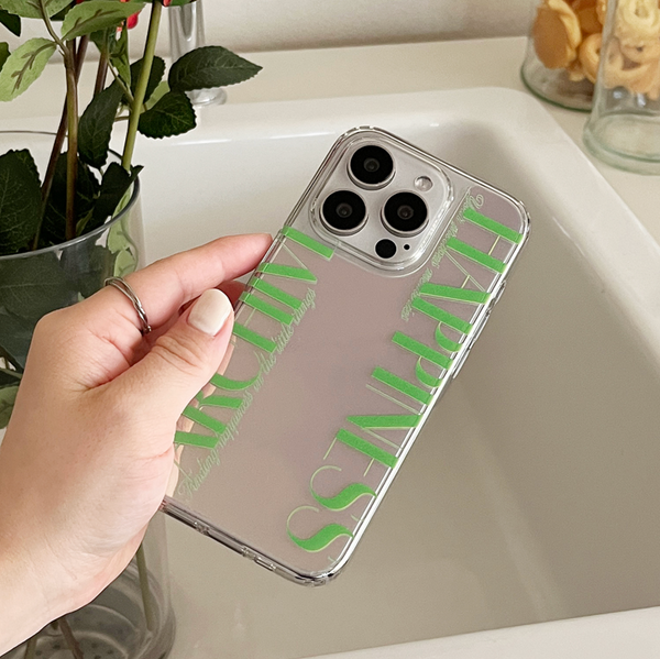 [Mademoment] Happiness Archive Glossy Mirror Phone Case