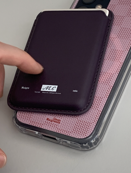 [Malgrecela] Magsafe Clear Case - Pink Dot