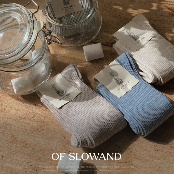 [SLOWAND] # SLOWMADE Daily Long Socks