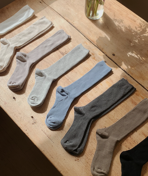 [SLOWAND] # SLOWMADE Daily Long Socks