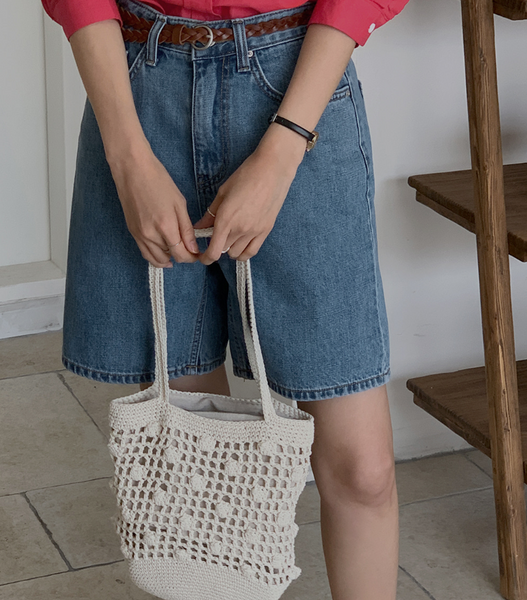 [FROM HEAD TO TOE] Mini Dot Cotton Shoulder Bag
