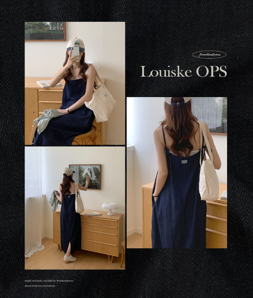 [FROM HEAD TO TOE] *Love From* Louis Bustier Denim Long Dress