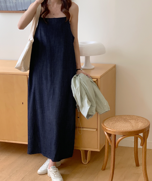 [FROM HEAD TO TOE] *Love From* Louis Bustier Denim Long Dress