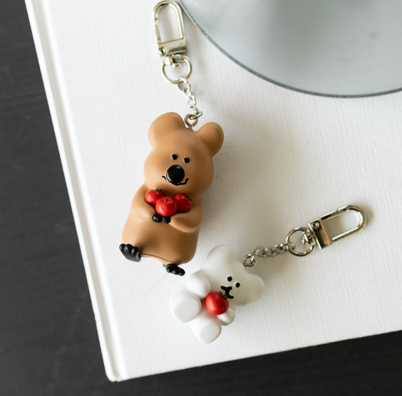 [Dinotaeng] Apple Picking Keychain Quokka / BOBO